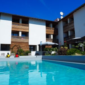 Vue piscine Hôtel Le Santiago Hendaye